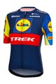 SANTINI Koszulka kolarska z krótkim rękawem - LIDL TREK 2024 LADY - niebieski/żółty/czerwony