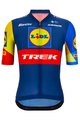 SANTINI Koszulka kolarska z krótkim rękawem - LIDL TREK 2024 TEAM ORIGINAL - czerwony/żółty/niebieski