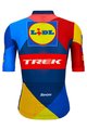 SANTINI Koszulka kolarska z krótkim rękawem - LIDL TREK 2024 TEAM ORIGINAL - czerwony/żółty/niebieski