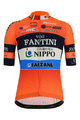 SANTINI Koszulka kolarska z krótkim rękawem - NIPPO FANTINI 2019 - niebieski/czarny/pomarańczowy/biały