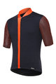 SANTINI Koszulka kolarska z krótkim rękawem - ORIGINE  - pomarańczowy/czarny