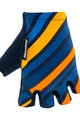 SANTINI Kolarskie rękawiczki z krótkimi palcami - RAGGIO - żółty/niebieski
