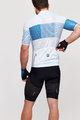 SANTINI Krótka koszulka kolarska i spodenki - TONO FRECCIA - czarny/biały/niebieski