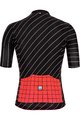 SANTINI Koszulka kolarska z krótkim rękawem - SLEEK DINAMO - czarny/czerwony