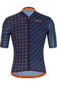 SANTINI Koszulka kolarska z krótkim rękawem - SLEEK DINAMO - pomarańczowy/niebieski