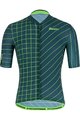 SANTINI Krótka koszulka kolarska i spodenki - SLEEK DINAMO - zielony/czarny