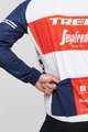SANTINI Kolarska kurtka przeciwwiatrowa - TREK SEGAFREDO 2021 - czerwony/biały/niebieski