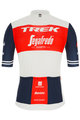 SANTINI Koszulka kolarska z krótkim rękawem - TREK SEGAFREDO 2021 - czerwony/biały/niebieski