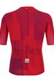 SANTINI Koszulka kolarska z krótkim rękawem - KARMA KINETIC - bordowy/czerwony