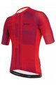 SANTINI Koszulka kolarska z krótkim rękawem - KARMA KINETIC - bordowy/czerwony