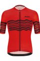 SANTINI Koszulka kolarska z krótkim rękawem - TONO PROFILO - czarny/czerwony