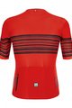 SANTINI Koszulka kolarska z krótkim rękawem - TONO PROFILO - czarny/czerwony