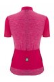 SANTINI Krótka koszulka kolarska i spodenki - COLORE PURO LADY - czarny/różowy