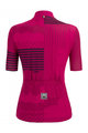 SANTINI Koszulka kolarska z krótkim rękawem - GIADA OPTIC LADY - różowy/czarny