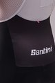 SANTINI Krótkie spodnie kolarskie z szelkami - TOUR DE FRANCE 2022 - żółty/czarny