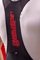 SANTINI Krótkie spodnie kolarskie z szelkami - TOUR DE FRANCE 2022 - czarny/czerwony
