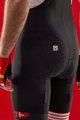 SANTINI Krótkie spodnie kolarskie z szelkami - TOUR DE FRANCE 2022 - czarny/czerwony