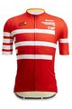 SANTINI Koszulka kolarska z krótkim rękawem - TOUR DE FRANCE 2022 - biały/czerwony/żółty