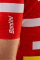 SANTINI Koszulka kolarska z krótkim rękawem - TOUR DE FRANCE 2022 - biały/czerwony/żółty