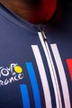 SANTINI Koszulka kolarska z krótkim rękawem - TOUR DE FRANCE 2022 - biały/czerwony/niebieski