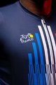 SANTINI Koszulka kolarska z krótkim rękawem - TOUR DE FRANCE 2022 - biały/czerwony/niebieski