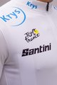 SANTINI Koszulka kolarska z krótkim rękawem - TOUR DE FRANCE 2022 - biały