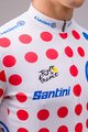 SANTINI Koszulka kolarska z krótkim rękawem - TOUR DE FRANCE 2024 - czerwony/biały