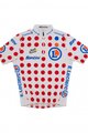SANTINI Koszulka kolarska z krótkim rękawem - TOUR DE FRANCE - biały/czerwony
