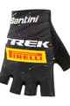 SANTINI Kolarskie rękawiczki z krótkimi palcami - TREK PIRELLI 2020 - czarny/żółty