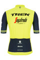 SANTINI Koszulka kolarska z krótkim rękawem - TREK SEGAFREDO 2020 - czarny/żółty