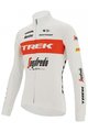 SANTINI Zimowa koszulka kolarska z długim rękawem - TREK SEGAFREDO 2022 WINTER - biały/czerwony