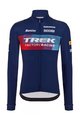 SANTINI Zimowa koszulka kolarska z długim rękawem - TREK 2023 FACTORY RACING WINTER - niebieski