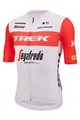 SANTINI Koszulka kolarska z krótkim rękawem - TREK SEGAFREDO 2023 FAN LINE - czerwony/biały