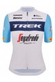 SANTINI Koszulka kolarska z krótkim rękawem - TREK SEGAFREDO 2023 LADY FAN LINE - jasnoniebieski/biały