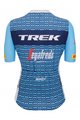 SANTINI Koszulka kolarska z krótkim rękawem - TREK SEGAFREDO 2023 LADY FAN LINE - jasnoniebieski/biały