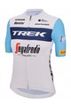 SANTINI Koszulka kolarska z krótkim rękawem - TREK SEGAFREDO 2023 LADY FAN LINE - jasnoniebieski/biały