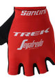 SANTINI Kolarskie rękawiczki z krótkimi palcami - TREK SEGAFREDO 2018