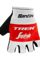 SANTINI Kolarskie rękawiczki z krótkimi palcami - TREK 2019 RACE - biały/czerwony