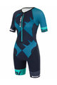 SANTINI Kombinezon kolarski - X IRONMAN CUPIO LADY - niebieski