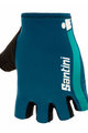 SANTINI Kolarskie rękawiczki z krótkimi palcami - X IRONMAN DEA - niebieski