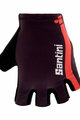 SANTINI Kolarskie rękawiczki z krótkimi palcami - X IRONMAN DEA - bordowy/różowy