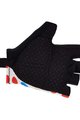 SANTINI Kolarskie rękawiczki z krótkimi palcami - TOUR DE FRANCE 2023 - biały/czerwony
