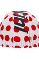 SANTINI Czapka kolarska - TOUR DE FRANCE 2024 - czerwony/biały