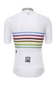 SANTINI Koszulka kolarska z krótkim rękawem - UCI WORLD CHAMPION MASTER - tęczowy/biały