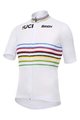 SANTINI Koszulka kolarska z krótkim rękawem - UCI WORLD CHAMPION MASTER - tęczowy/biały