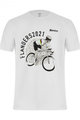 SANTINI Kolarska koszulka z krótkim rękawem - UCI FLANDERS RIDER - biały