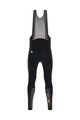 SANTINI Długie spodnie kolarskie z szelkami - UCI RAINBOW 2020 - czarny