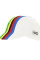 SANTINI Czapka kolarska - UCI RAINBOW - tęczowy/biały