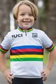 SANTINI Koszulka kolarska z krótkim rękawem - UCI KIDS - kolorowy/biały