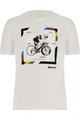 SANTINI Kolarska koszulka z krótkim rękawem - ROAD UCI OFFICIAL - biały